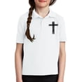 thumbnail image 1 of XXWXYD Girls Boys Cute 𝐏𝐨𝐥𝐨 Shirts, Button Up Collared Quick-Dry Sports Tennis Outfit, Graphic Design Toddler Shirt with UPF Sun Protection, 1 of 8