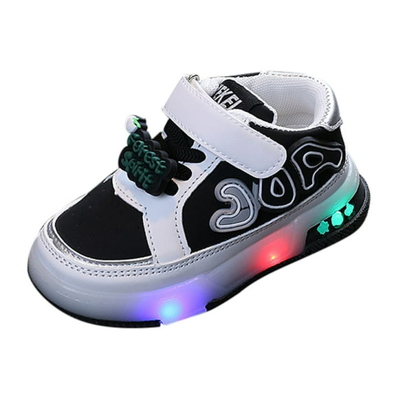 XXWXYD Girls And Boys Spring Summer And Autumn Children's Sports Shoes For Small And Medium Sized Children's Toddler Shoes Flashing Light Casual Sports Shoes(3.5-4 Years,Male)