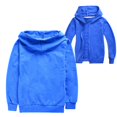 thumbnail image 1 of XXWXYD Girls Cardigan Jacket for Spring Autumn, Lightweight Thin Cotton Zipper Outerwear Solid Color Outdoor Layering Piece, 1 of 9
