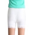 thumbnail image 1 of XXWXYD Girls Cartwheel Shorts Ruffl𝖾 Trim Bik𝐞r Athleti𝖼 Stretch Plain Yoga Leggings 𝖴nderwear Teens Kids Summer Casual Dance Workout Gym Active Wear Shorts, 1 of 3