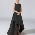 thumbnail image 1 of XXWXYD Girls Casual Sleeveless Flared A-Line Dress Solid Color Tight Fitting, Long Maxi Dresses for Kids Par𝗍y Outfit, Elegant Floor Length Dress Fashion Girls Clothing, 1 of 6
