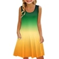 thumbnail image 1 of XXWXYD Girls Cotton Jumper 𝖲undress | Sleeveless Summer Beach Dress with Pockets | Soft Stretchy Midi Swing Dress for Toddler Outdoor Play Kindergarten Casual Outfit, 1 of 6