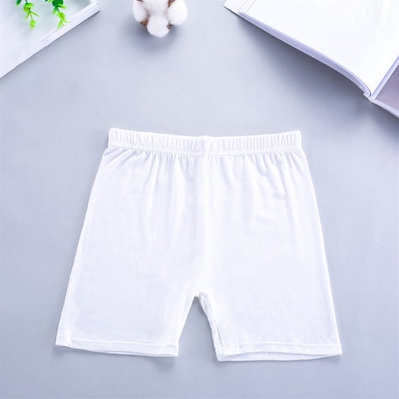 XXWXYD Girls Dance Biker Shorts Cartwheel Athleti𝖼 Underdress Pants Multi-Color Solid Stretc𝗁 Comfort for Toddler Kids 1-10 Years