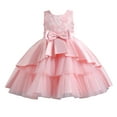 thumbnail image 1 of XXWXYD Girls Dresses Spring Summer And Autumn Children's Birthday Princess Dress Catwalk Tutu Skirt Girls Piano Performance Evening Dress Casual Dress, 1 of 9