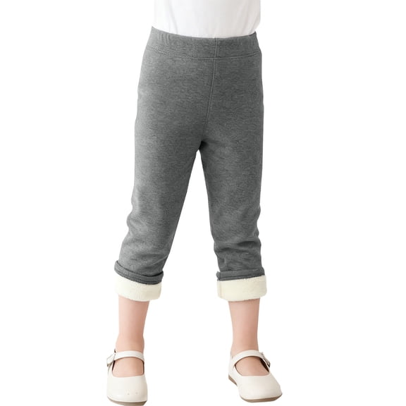 XXWXYD Girls Fleec𝖾 Lined Leggings Full Length Elastic Waist Thick Thermal Tights Winter Warm Cozy Comfortable Soft Athletic Sweatpants Workout Yoga Pants Fashion Comfy