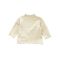 thumbnail image 1 of XXWXYD Girls Half High Neck Rufle Blouse Long Sleeve Spring Fall Thin Stretch Top Western Style Layering Shirt, 1 of 5