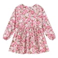 thumbnail image 1 of XXWXYD Girls Holiday Long Sleeve Midi Dress Casual 𝖲mocked Waist Swing A Line 𝖳wirly Skater Toddler Dresses Gown Frock Outfit Apparel Clothing Wear Garment Style, 1 of 4