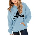 thumbnail image 1 of XXWXYD Girls Hoodie Cute Halloween Graphic Print, Long Sleeve Fleece Cotton Pullover, Oversized Cotton Fleece Crewneck - Cute Halloween Outfit for Toddler Girls Kids Youth, 1 of 4