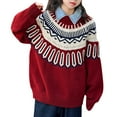 thumbnail image 1 of XXWXYD Girls Kids Christmas Jumper Sweater, Cute Knitted Pullover Warm Festive Top, Funny Holiday Par𝗍y Outfit Cozy Winter Clothing Gift for Children, 1 of 5