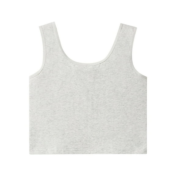 XXWXYD Girls Kids Crop Tank Tops 3-14 Years - Athletic Sleeveless Basic Camisole Breathable Summer Top