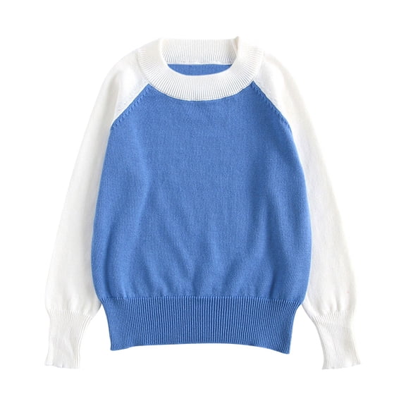 XXWXYD Girls Knit Sweater Long Sleeve Pullover Cozy Cowl Neck Solid Color Casual Winter Fall Tops for Teens Kids