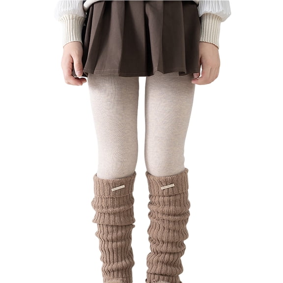 XXWXYD Girls Leggings Fashion Cute Patchwork Tights Winter Warm Thick High Waist Fleec𝖾 Lined Kids 𝖸𝟤𝖪 Streetwear Dance Thermal Stretc𝗁y Pants