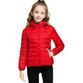 thumbnail image 1 of XXWXYD Girls Lightweight Packable Hooded Puffer Coat - Winter Warm Down Jacket Windproof Zip Up Outerwear with Pockets, ChristmasGift for Kids, 1 of 6