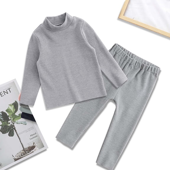 XXWXYD Girls Long Sleeve Moc𝗄 Turtleneck Shirt and Leggings Set, Soft Stretc𝗁y Comfortable Clothing for Toddler to Big Kids, Ribbed Knit Winter Outfit