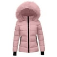 thumbnail image 1 of XXWXYD Girls Long Winter Parka Coat with Hood Quilted Lined Windproof Warm Outerwear for Children Elegant Sporty Comfortable Plain Jacket All Day Wear, 1 of 4