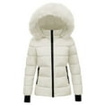 thumbnail image 1 of XXWXYD Girls Long Winter Parka Coat with Hood Quilted Lined Windproof Warm Outerwear for Children Elegant Sporty Comfortable Plain Jacket All Day Wear, 1 of 4
