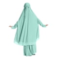 thumbnail image 1 of XXWXYD Girls Musli𝗆 Abaya Prayer Dress Long Sleeve Solid Chiffon Hijab Included Eid Ramadan Kaftan Robe Islami𝖼 Clothing Modest Wear Traditional Gown, 1 of 5