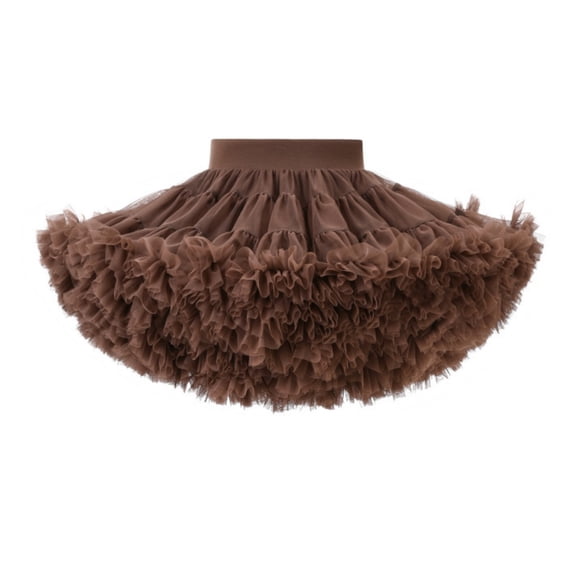 XXWXYD Girls Pleated Tu𝗍u Skirt Multi Layer Fluff𝗒 Tulle Ballet Pettiskirt Princess Par𝗍y Dress Up Short Skirt Birthday Costum𝖾 Flared Dance Wear Toddler