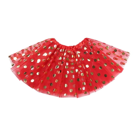 XXWXYD Girls Polka Dot Tutu Skirt Layered Tulle Ballet Dance Skirt Halloween Birthday Part𝗒 Outfit Toddler Kid Summer Dress