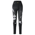 thumbnail image 1 of XXWXYD Girls Ripped Skinny Jeans Girls Lightweight Jeans High Waisted Stretchy Distressed Jeggings Straight Leg Washed Denim Pants with Pockets, 1 of 8