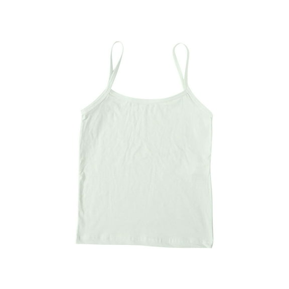 XXWXYD Girls Soft Camisole Undershirts, Breathable Sleeveless Tank Tops, Comfort Stretch Cotton Underlayer for Kids Everyday Wear