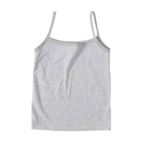 XXWXYD Girls Soft Camisole Undershirts, Breathable Sleeveless Tank Tops, Comfort Stretch Cotton Underlayer for Kids Everyday Wear