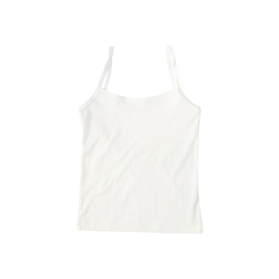 XXWXYD Girls Soft Camisole Undershirts, Breathable Sleeveless Tank Tops, Comfort Stretch Cotton Underlayer for Kids Everyday Wear