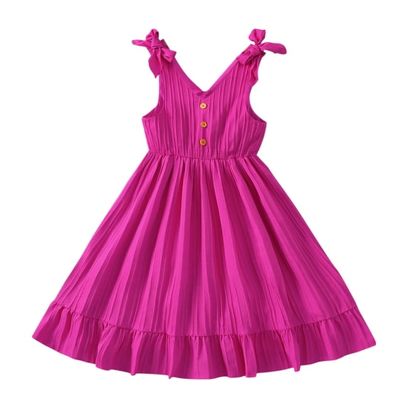 XXWXYD Girls Sweet Holiday Dress Spring Summer Autumn Comfortable Fashionable Ruffle Design Casual Party Outfit Soft Cotton