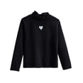 thumbnail image 1 of XXWXYD Girls Turtleneck Long Sleeve Top Heart Graphic Stretchy Soft, Basic Casual Tunic Blouse Tee For Toddler Youth 3-12 Years Fall Layering Everyday Clothes, 1 of 3