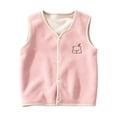 thumbnail image 1 of XXWXYD Girls V Neck Vest Cotton Lightweight Jacket - Cute Embroidery Button Up Sleeveless Gilet for Little Girl Teen Girl, Spring Fall Casual Layering Outfit, 1 of 8