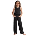 thumbnail image 1 of XXWXYD Girls Wide Leg Jeans Toddler Girls Wide Leg Jeans Baggy Bunny Embroidery Elastic Waist Denim Pants Active Comfy Flowy Trousers Cut-Off Jean Pants, 1 of 9