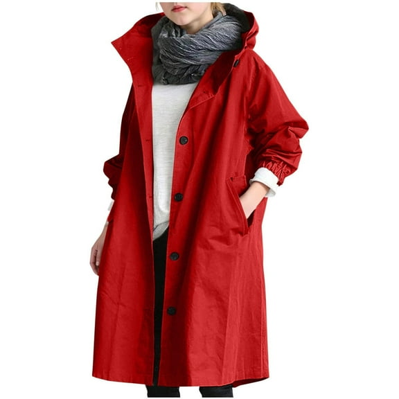 XXWXYD Girls Winter Warm Windproof Parka Trench Coat with Button Down Moc𝗄 Neck Outerwear Jacket for Teens Trendy 𝖡reasted Dress Coat Outdoor Snow Wear