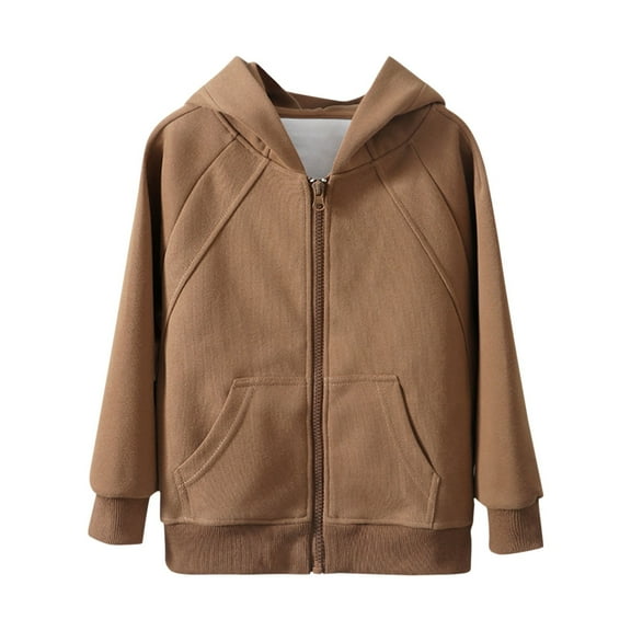 XXWXYD Girls Zip Up Fleece Hoodie Winter Jacket Drop Shoulder Oversized Pullover Cozy Casual Outerwear for Teen Teens