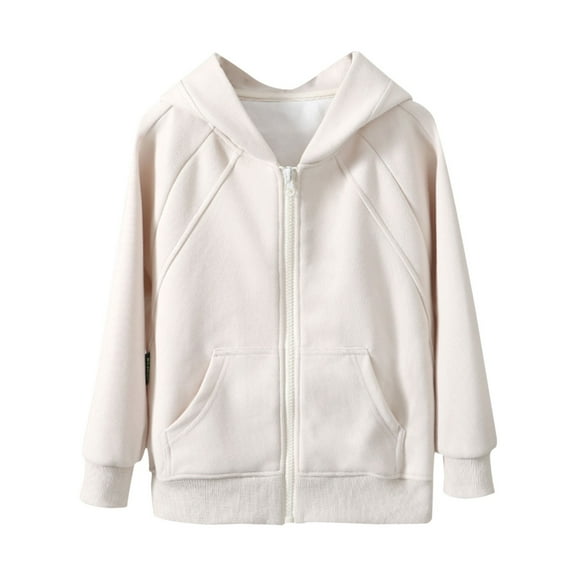 XXWXYD Girls Zip Up Fleece Hoodie Winter Jacket Drop Shoulder Oversized Pullover Cozy Casual Outerwear for Teen Teens