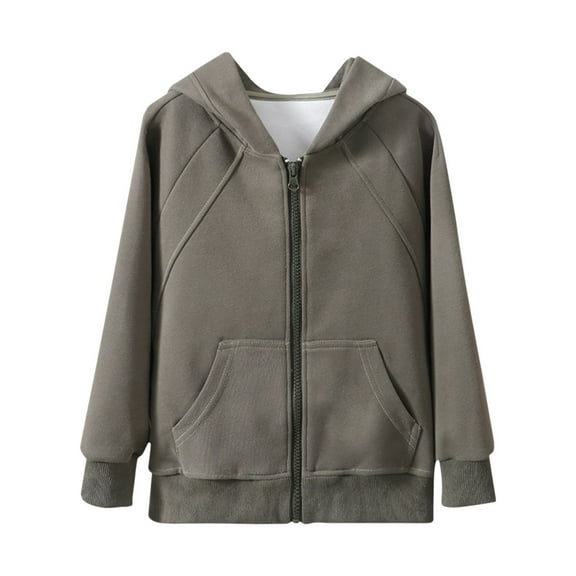 XXWXYD Girls Zip Up Fleece Hoodie Winter Jacket Drop Shoulder Oversized Pullover Cozy Casual Outerwear for Teen Teens