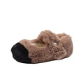thumbnail image 1 of XXWXYD Girls 𝖢ozy Plush Lined Flats Lightweight Non-Slip Indoor/Outdoor House Shoes for Toddler Little Kid Baby Soft Sole Comfort Walking, 1 of 9