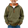thumbnail image 1 of XXWXYD Hoodies for Teen Boys Fall Winter Clothes Half Zip Pullover Long Sleeve Hooded Sweatshirts Cute Hoodie Sweatshirt Unisex Kids Hoodies Back-to-School, 1 of 6