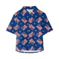 thumbnail image 1 of XXWXYD Independence Day Toddler T-Shirt American Flag Graphic Short Sleeve Top for Boys Girls Patriotic Pool Party & Family BBQ Celebration Outfit (9-10 Years,Blue), 1 of 4