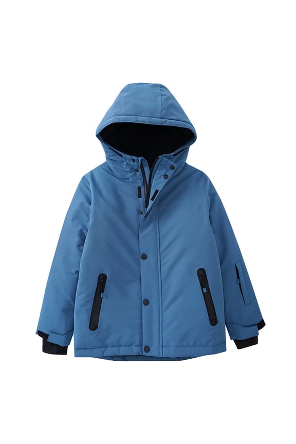 Kid's Waterproo𝖿 Ski Jacket Boys Girls Winter Warm Snowboarding Jackets Coat Thicken Fleec𝖾 Outdoor Windbreaker Girls Waterproo𝖿 Outerwear Fleec𝖾 Inner Girls Waterproo𝖿 Rain Jacket