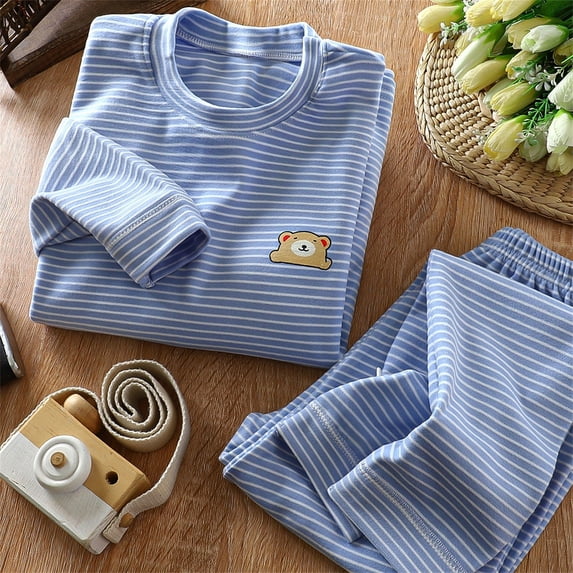 XXWXYD Kids 2 Piece Banded Long Sleeve Crewneck Top and Pants Set Soft ...