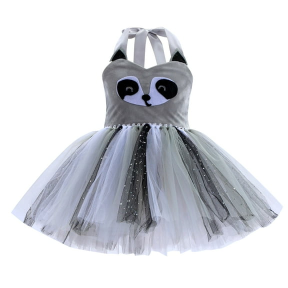 XXWXYD Kids Animal Mesh Tutu Skirt | Spring Summer Autumn Performance Dress | Ballet Princess Role Play Dance Part𝗒 Skirt