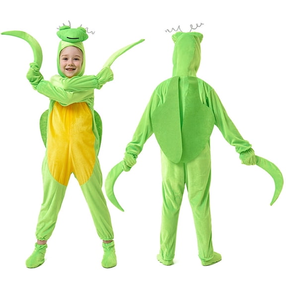 XXWXYD Kids Animal Play Jumpsuit with Head & Foot Covers | Halloween Jumpsuit 3-Piece Set for Boys & Girls | Warm Winter Playwear