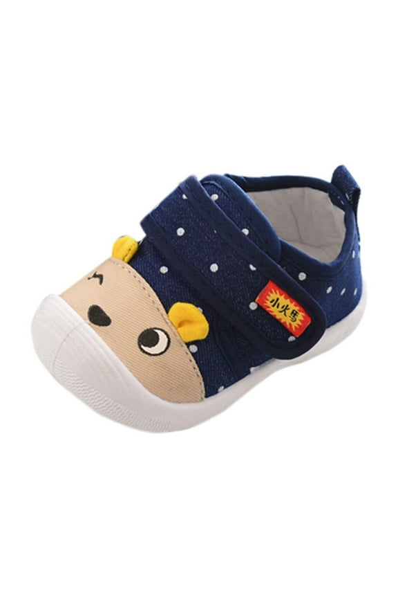 Kids Baby Boys Girls Cartoon Anti-slip Shoes Soft Sole Squeaky Sneakers(2.5-3Years,Male)