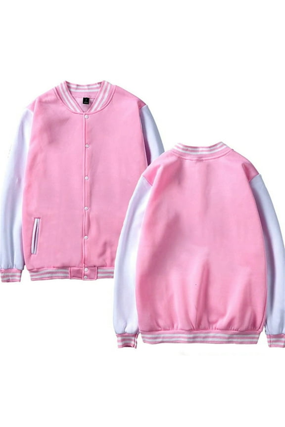 Kids Baseball Jackets Boys Girls Fit Varsity Jacket Casual Lightweight Plain Button Cardigan School Coat Girls Boys Jackets Casual Lightweight Sports Jacket School Jackets