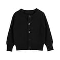 thumbnail image 1 of XXWXYD Kids Basic Knit Cardigan Single Breasted Long Sleeve Jacket Neutral Tone Layering Piece for School Uniform, 1 of 6