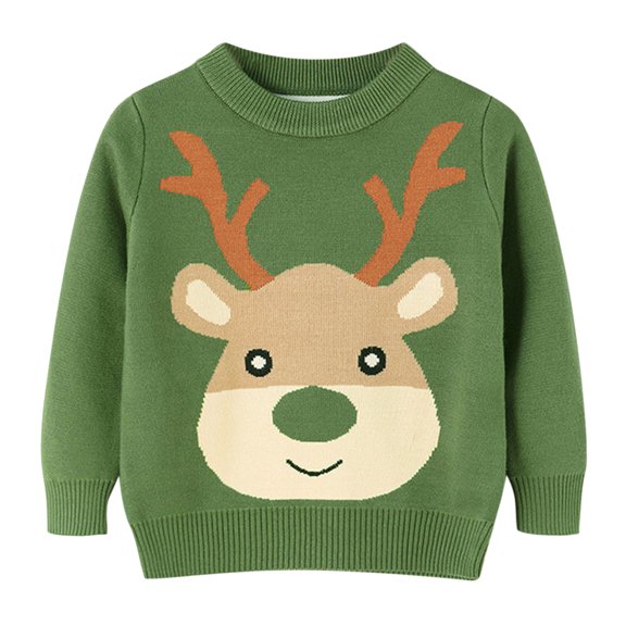 XXWXYD Kids Boys Christmas Sweater Reindeer Snowflakes Classic Holiday Knitted Sweater Crewneck Cute Ugl𝗒 Pullover Jumper Toddler Holiday Sweater With Reindeer