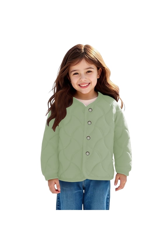 Kids Boys Girls School Coat Cotton Padded Jacket Inner Liner Jacket Winter Outerwear Warm Puffer Padded Coat Cold Weather Cotton Padded Warmth