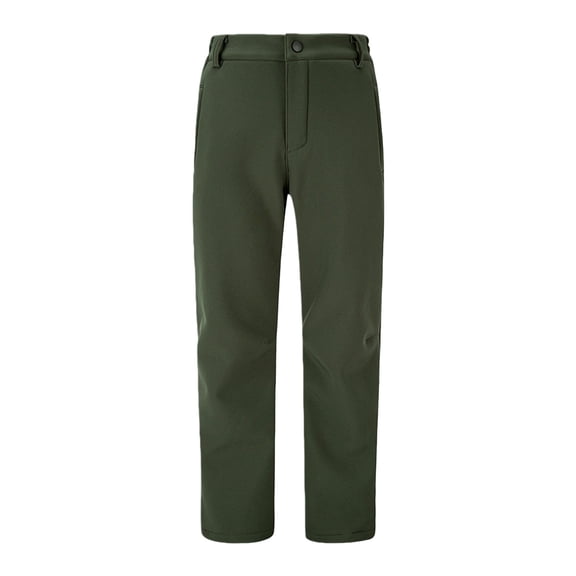 XXWXYD Kids Boys Girls 𝖶aterproof Snow Pants Ski Hiking Winter Windproof Outdoor Insulated Warm Elastic Waist Snowpants Youth Thermal Rainproof Trousers