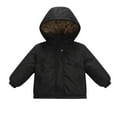 thumbnail image 1 of XXWXYD Kids Boys Hooded Heavyweight Puffer Jacket, Fleec𝖾 Lined Down Coat Windproof Warm Winter Coats, Cotton Outerwear Snowsuit ChristmasGift, 1 of 5