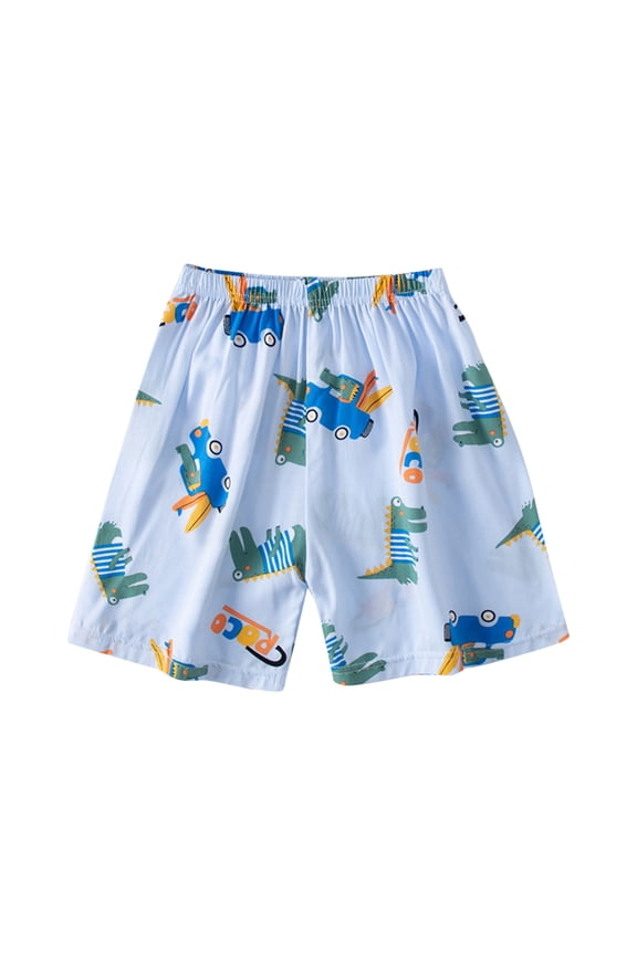 Kids Children's Boys Animal Patterns Swim Trunks Quick-Dry UV Protection Swim Shorts for Toddler Boys Girls Bathing Suit with Adjustable Drawstring Water Play Outfit